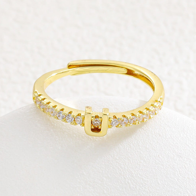 🌸 50% OFF NOW! 🌸Minimalist Adjustable Initial Ring for Women