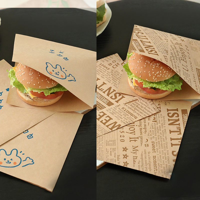 Grease-Resistant Paper Bags for Sandwich Wrapping