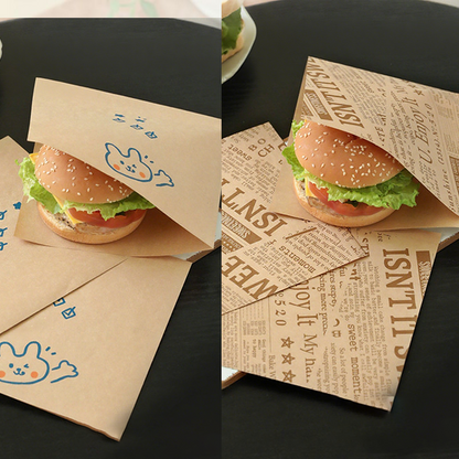 Grease-Resistant Paper Bags for Sandwich Wrapping