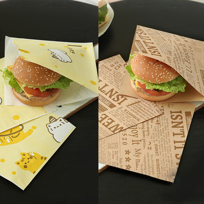 Grease-Resistant Paper Bags for Sandwich Wrapping