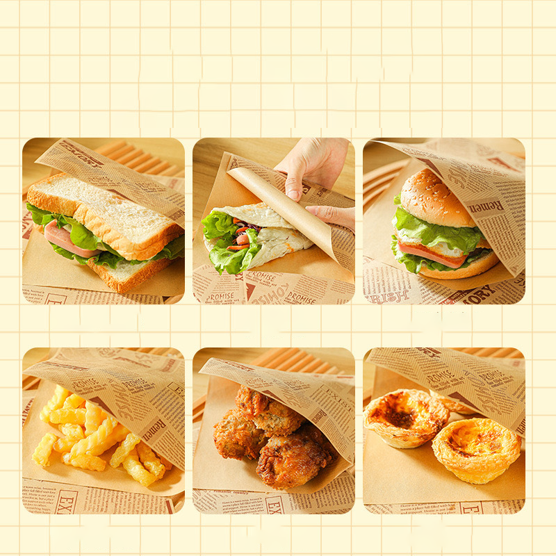 Grease-Resistant Paper Bags for Sandwich Wrapping