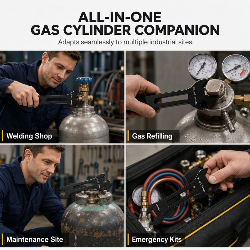 Multi-Use Gas Cylinder Wrench