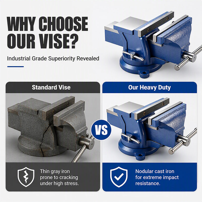 Wide-Opening Bench Vise