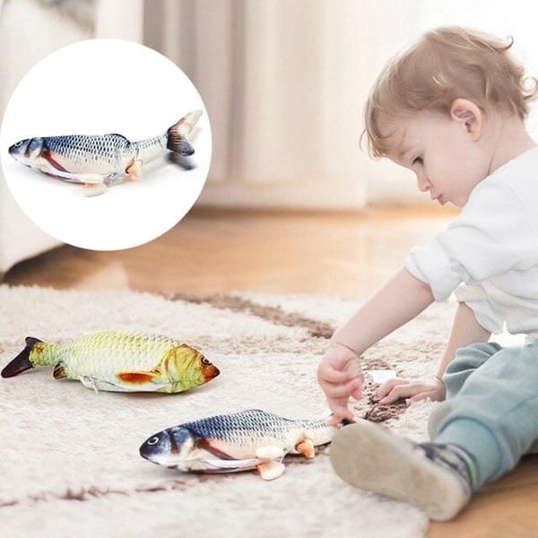 🐟✨50% OFF! 👶🌊 Baby Fish Toy for Kids – Autonomous Movement, USB Rechargeable & Interactive Sensing for Motor Skill Development. Over 14,267 Happy Babies!✨