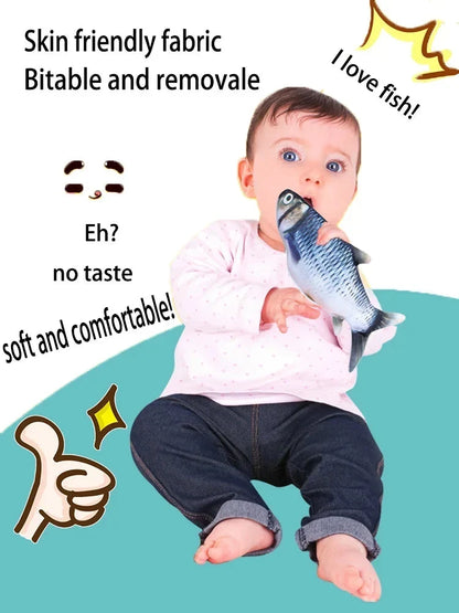 🐟✨50% OFF! 👶🌊 Baby Fish Toy for Kids – Autonomous Movement, USB Rechargeable & Interactive Sensing for Motor Skill Development. Over 14,267 Happy Babies!✨