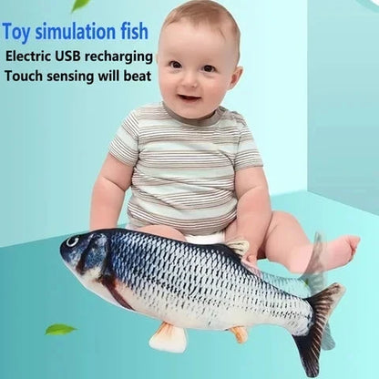 🐟✨50% OFF! 👶🌊 Baby Fish Toy for Kids – Autonomous Movement, USB Rechargeable & Interactive Sensing for Motor Skill Development. Over 14,267 Happy Babies!✨