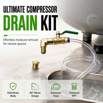 ⏳🔥LIMITED-TIME 50% OFF! ⏰Universal Air Compressor Drain Valve Kit