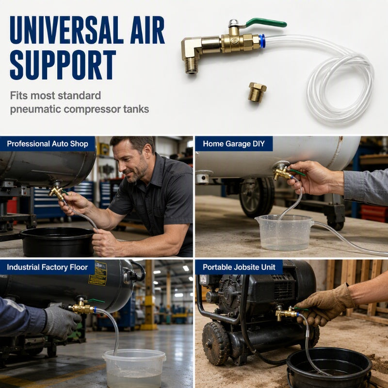 ⏳🔥LIMITED-TIME 50% OFF! ⏰Universal Air Compressor Drain Valve Kit