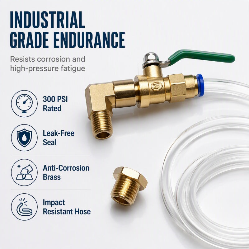 ⏳🔥LIMITED-TIME 50% OFF! ⏰Universal Air Compressor Drain Valve Kit