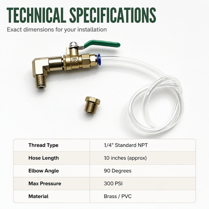 ⏳🔥LIMITED-TIME 50% OFF! ⏰Universal Air Compressor Drain Valve Kit