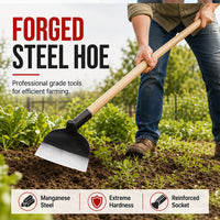 ⏳50% OFF! 🔧Manganese Steel Hoe Head – Heavy-Duty, High-Carbon & Quenched💪