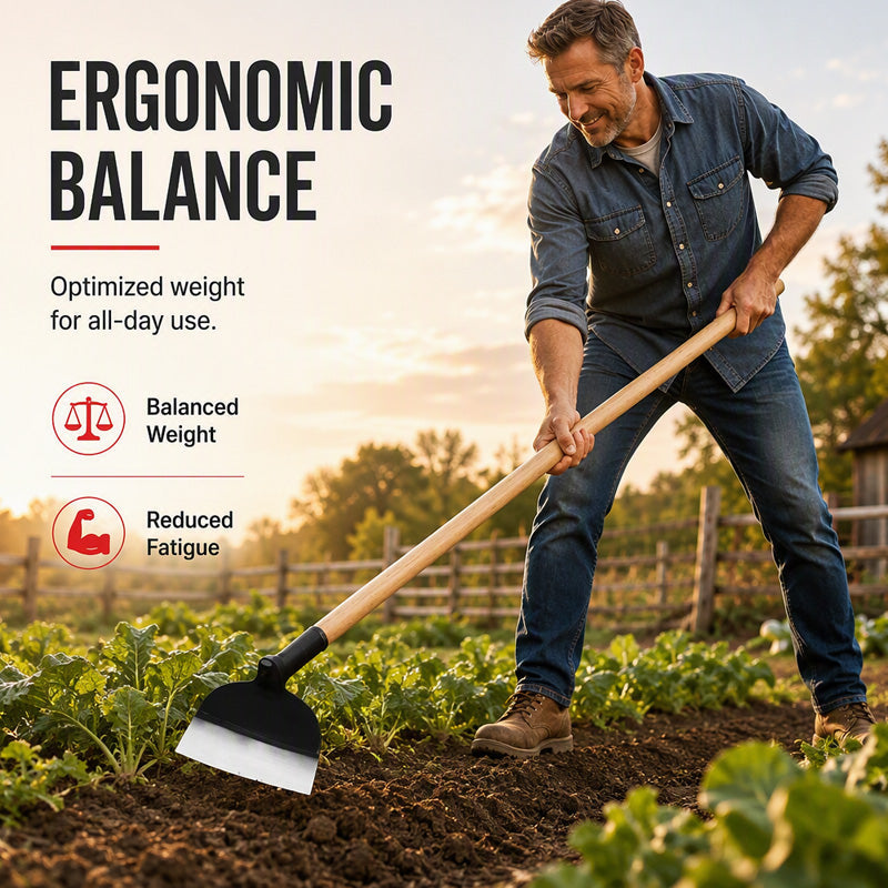 ⏳50% OFF! 🔧Manganese Steel Hoe Head – Heavy-Duty, High-Carbon & Quenched💪