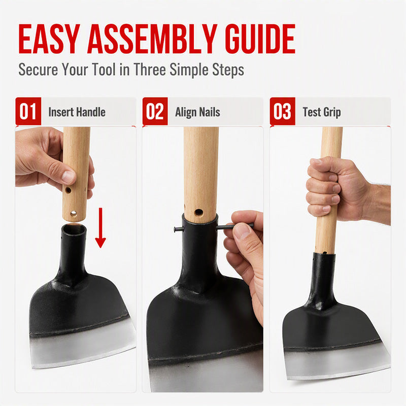 ⏳50% OFF! 🔧Manganese Steel Hoe Head – Heavy-Duty, High-Carbon & Quenched💪