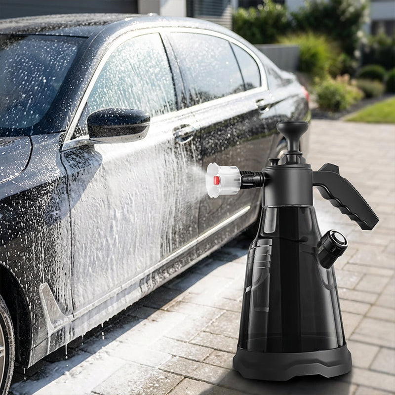 💦DIY Car Wash Must‑Have🔥50% OFF｜2.3L Pressurized Foam Sprayer, Adjustable Fan Nozzle For Cars & Bikes ✨🚲