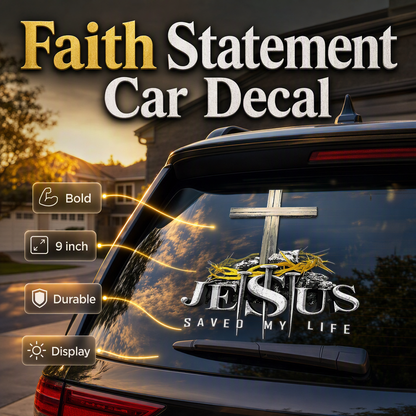 Waterproof Christian Cross Car Vinyl Sticker