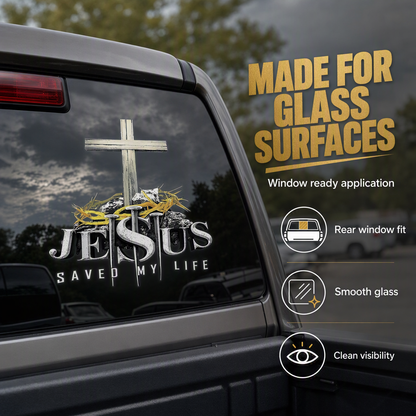 Waterproof Christian Cross Car Vinyl Sticker