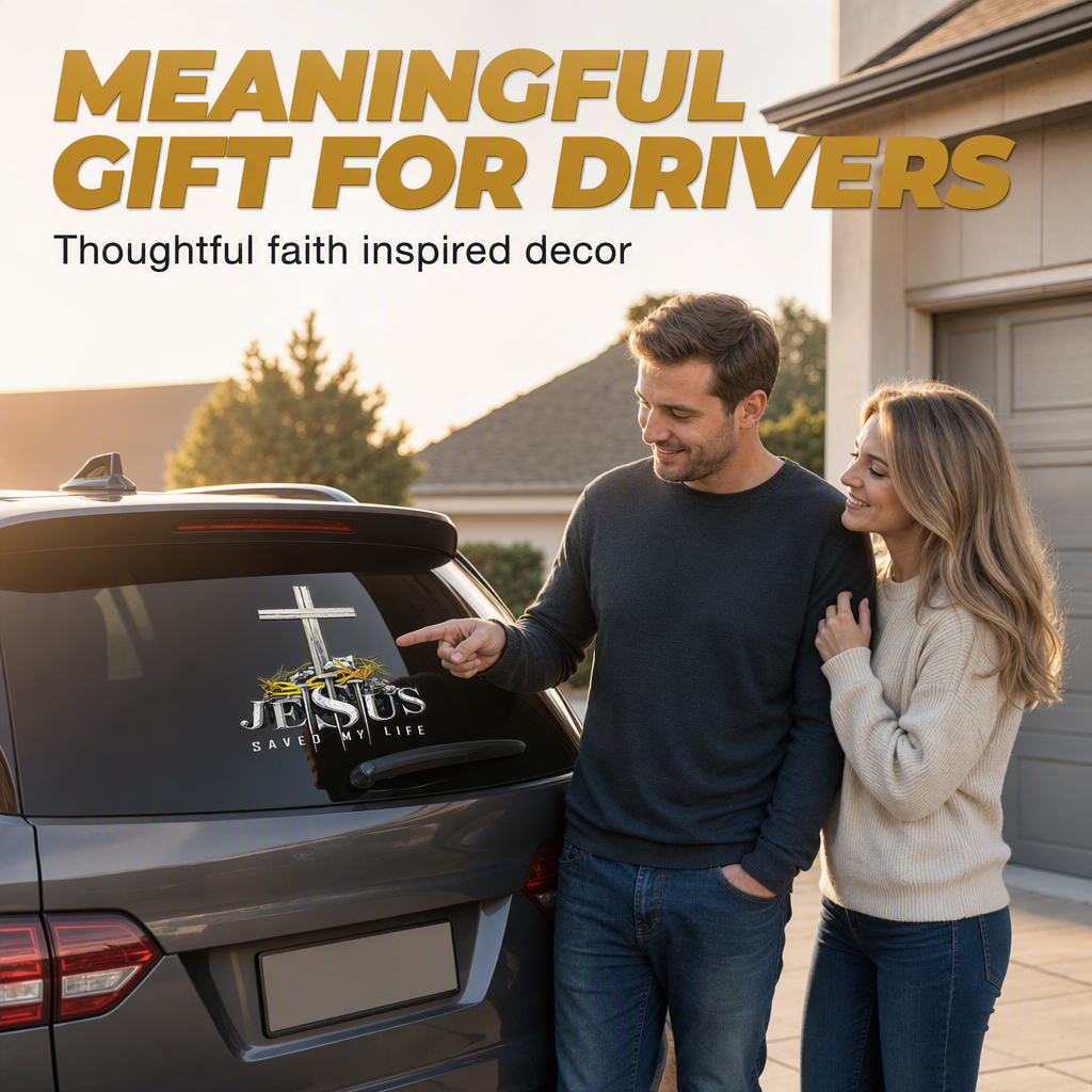 Waterproof Christian Cross Car Vinyl Sticker