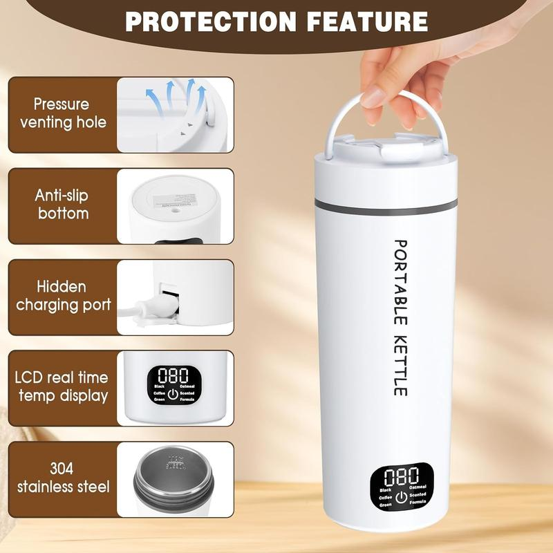 Portable Electric Water Kettle with Temperature Control