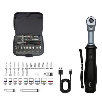 ⚡50% OFF!✨3.6V Rechargeable Electric Ratchet Wrench, 1/4‑Inch Drive Type‑C Charging, Cordless Compact Repair Tool 🔧