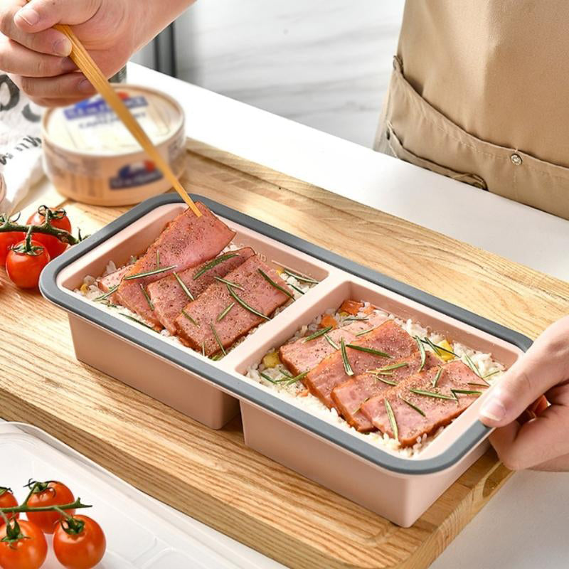🍱 LIMITED-TIME 50% OFF! 🥗 Silicone Divided Meal Prep Container with Lid – Food-Grade Silicone, Smart Divided Design & Freezer-to-Oven Versatility 🔥