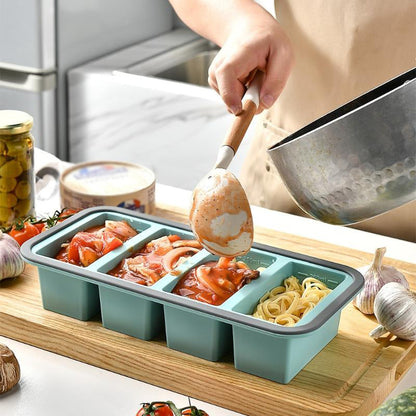 🍱 LIMITED-TIME 50% OFF! 🥗 Silicone Divided Meal Prep Container with Lid – Food-Grade Silicone, Smart Divided Design & Freezer-to-Oven Versatility 🔥