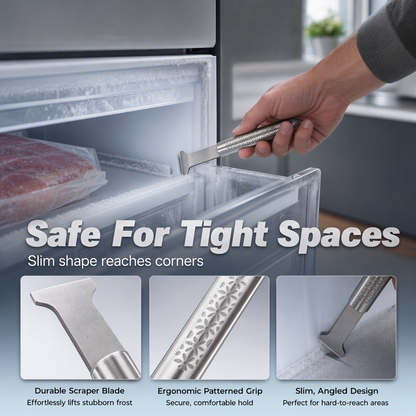 📢📢50% OFF !! ⏰Stainless Steel Freezer Ice Scraper Tool