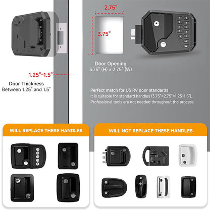 📢📢50% OFF !! ⏰ Waterproof Keyless Entry RV Door Lock