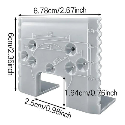 Cabinet Door Hinge Install Adjustment Tool