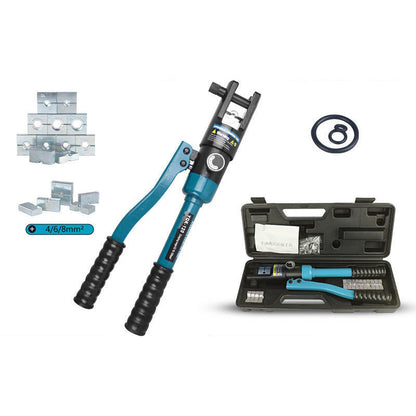 🔧 50% OFF NOW! 💪 Manual Hydraulic Crimping Tool – Hexagonal Molds, Interchangeable Dies & Insulated Handles – For Copper & Aluminum Terminals ⚡