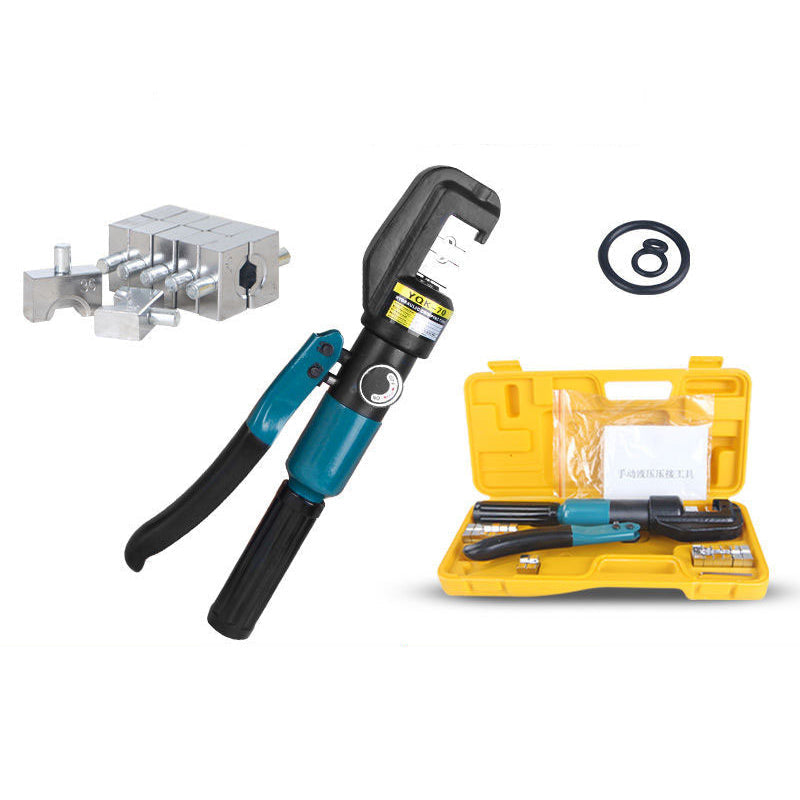 🔧 50% OFF NOW! 💪 Manual Hydraulic Crimping Tool – Hexagonal Molds, Interchangeable Dies & Insulated Handles – For Copper & Aluminum Terminals ⚡