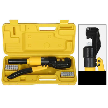 🔧 50% OFF NOW! 💪 Manual Hydraulic Crimping Tool – Hexagonal Molds, Interchangeable Dies & Insulated Handles – For Copper & Aluminum Terminals ⚡