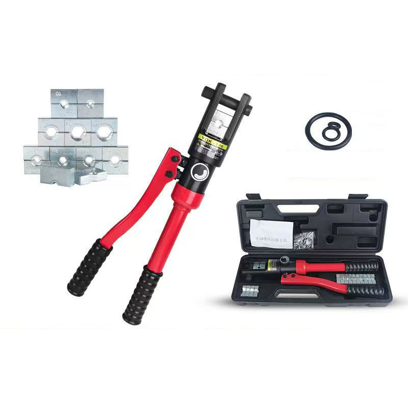 🔧 50% OFF NOW! 💪 Manual Hydraulic Crimping Tool – Hexagonal Molds, Interchangeable Dies & Insulated Handles – For Copper & Aluminum Terminals ⚡