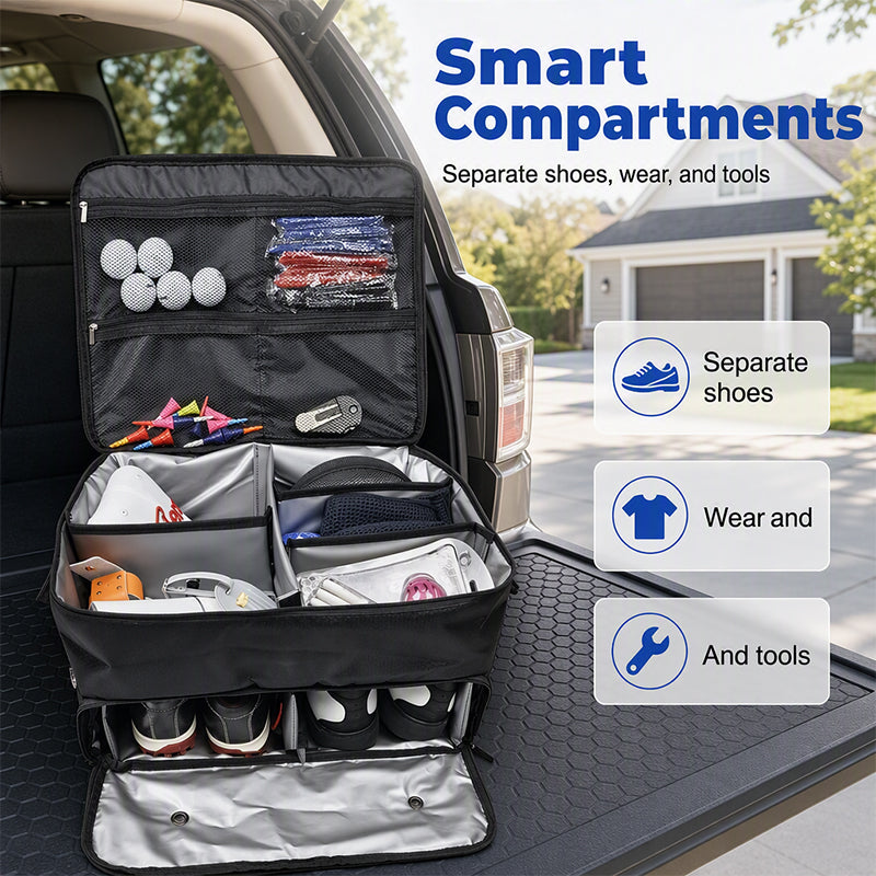 Large-Capacity Golf Trunk Organizer