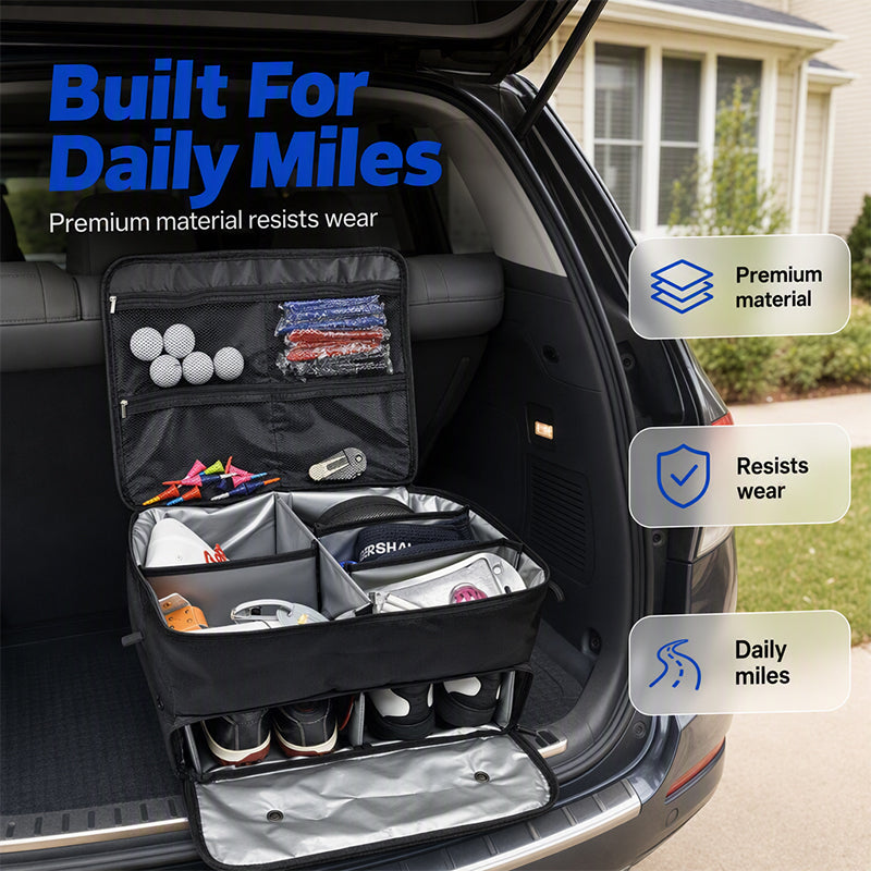 Large-Capacity Golf Trunk Organizer