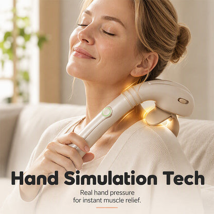 🔥HOT SALE 50% OFF! 💆‍♂️💨 Stop begging for a back rub — this long-handle massager reaches every knot you can't. Ergonomic, cordless, and surprisingly powerful. Your shoulders will finally get the memo. ✨