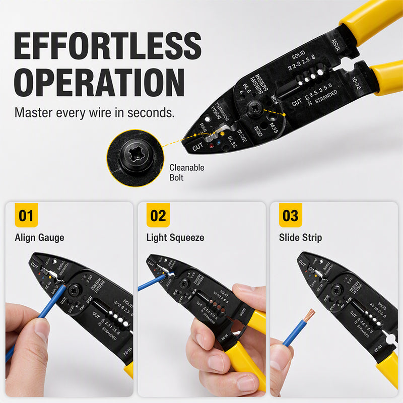 📢📢50% OFF !! ⏰Multi-Functional Wire Stripper Pliers