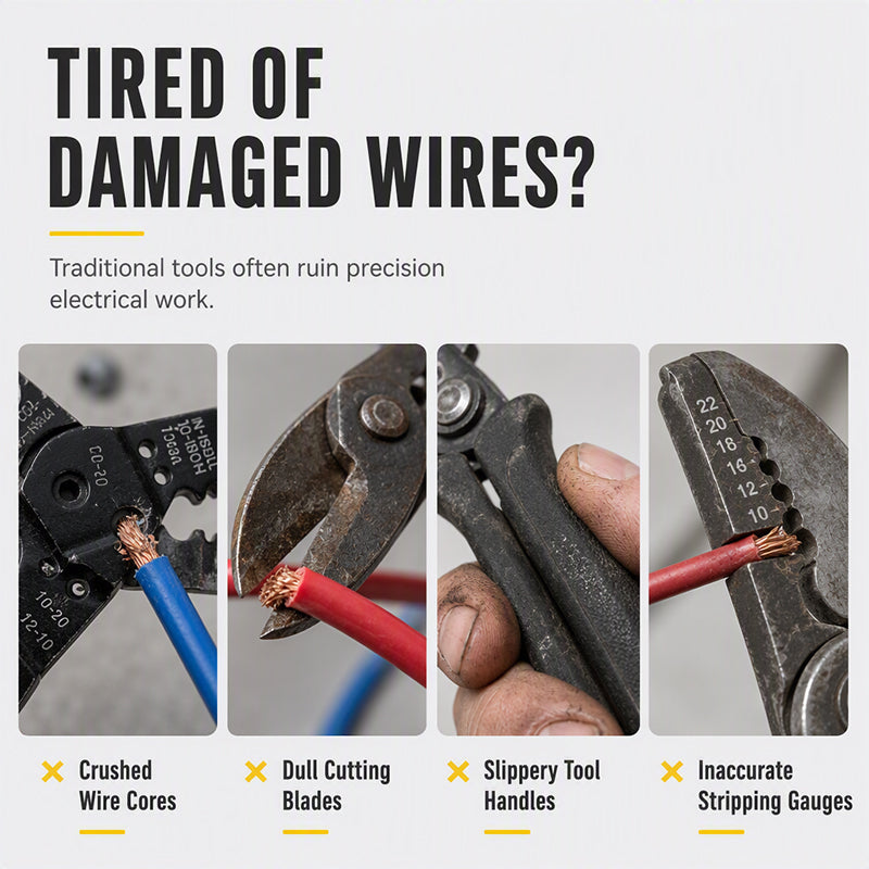 📢📢50% OFF !! ⏰Multi-Functional Wire Stripper Pliers