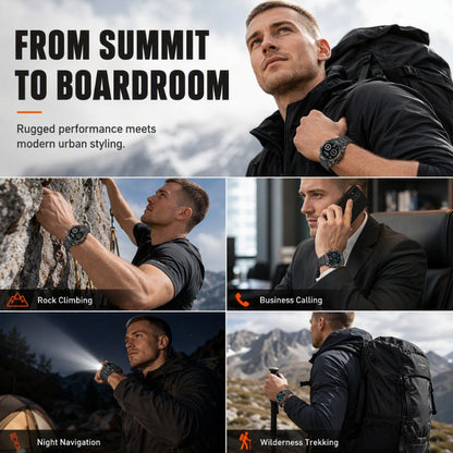 ⌚ 50% OFF NOW! 🏔️ Outdoor Smartwatch – Rugged, LED Flashlight & Bluetooth Calling – For Sports, Fitness & Adventure 🔦