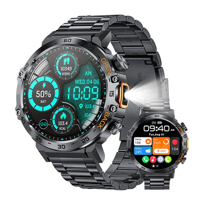 ⌚ 50% OFF NOW! 🏔️ Outdoor Smartwatch – Rugged, LED Flashlight & Bluetooth Calling – For Sports, Fitness & Adventure 🔦