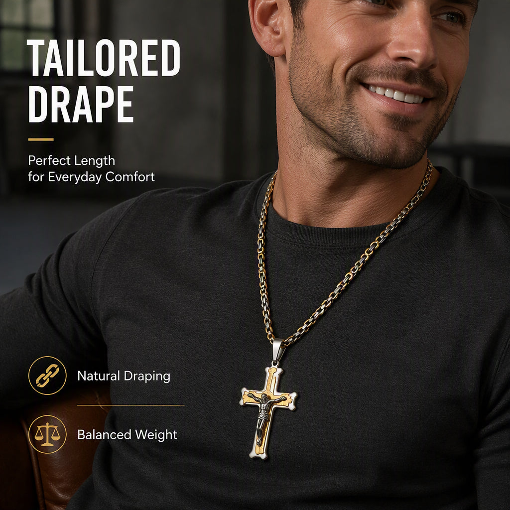 ✨2026 Hot Sale✝️Bold Cross Pendant Necklace