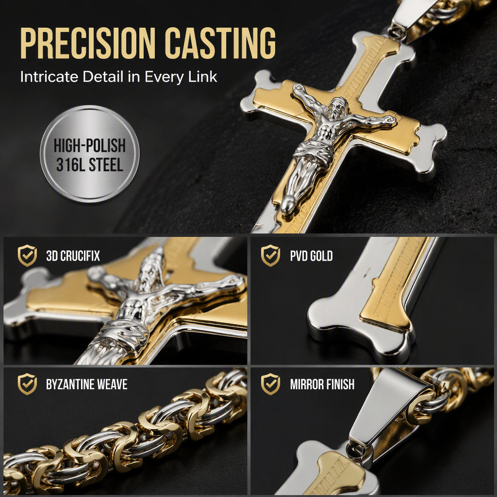 ✨2026 Hot Sale✝️Bold Cross Pendant Necklace