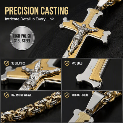 ✨2026 Hot Sale✝️Bold Cross Pendant Necklace