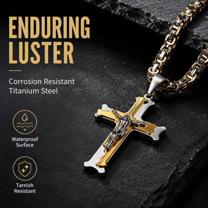 ✨2026 Hot Sale✝️Bold Cross Pendant Necklace