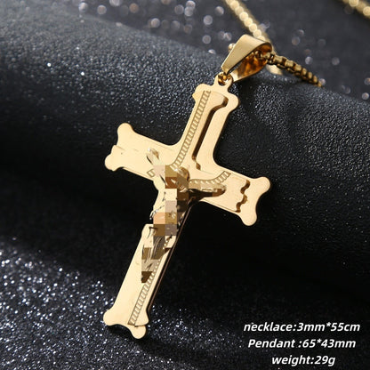 ✨2026 Hot Sale✝️Bold Cross Pendant Necklace