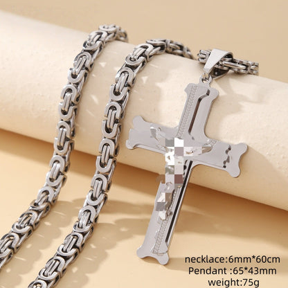 ✨2026 Hot Sale✝️Bold Cross Pendant Necklace