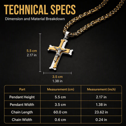 ✨2026 Hot Sale✝️Bold Cross Pendant Necklace
