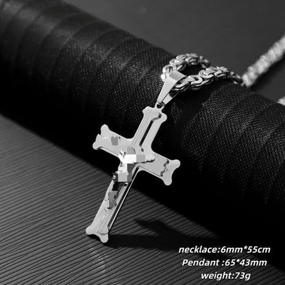 ✨2026 Hot Sale✝️Bold Cross Pendant Necklace