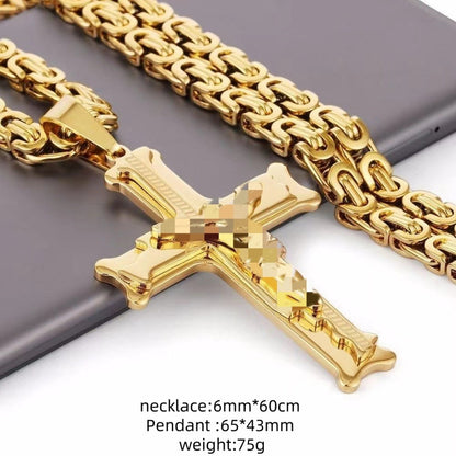 ✨2026 Hot Sale✝️Bold Cross Pendant Necklace