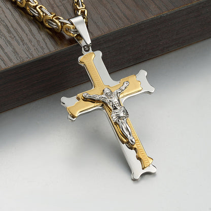 ✨2026 Hot Sale✝️Bold Cross Pendant Necklace