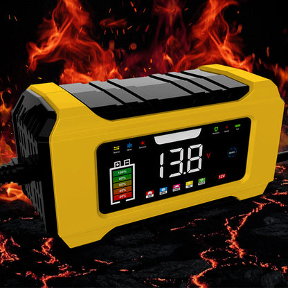 12V 6A Smart Car Battery Charger with LCD Display